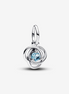 Pandora Moments March Sea Aqua Blue Eternity Circle Dangle Charm