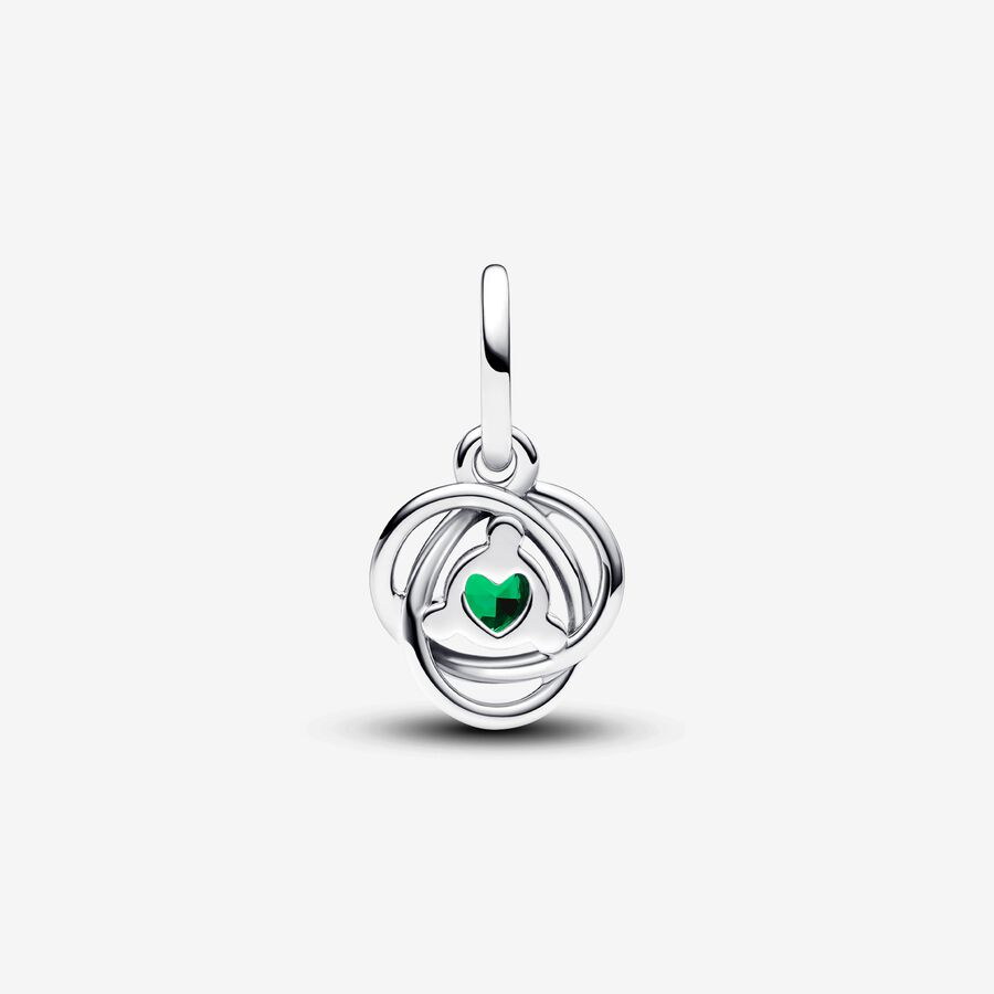 Pandora Moments May Royal Green Eternity Circle Dangle Charm