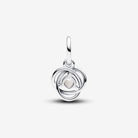 Pandora Moments June White Eternity Circle Dangle Charm
