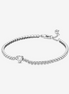 Pandora Timeless Sparkling Heart Tennis Bracelet Size 16
