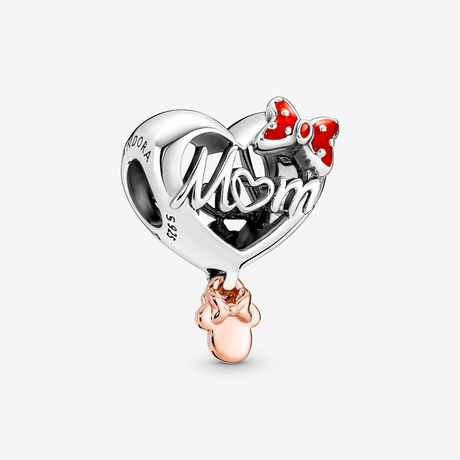 Pandora Disney Minnie Mouse Mom Heart Charm