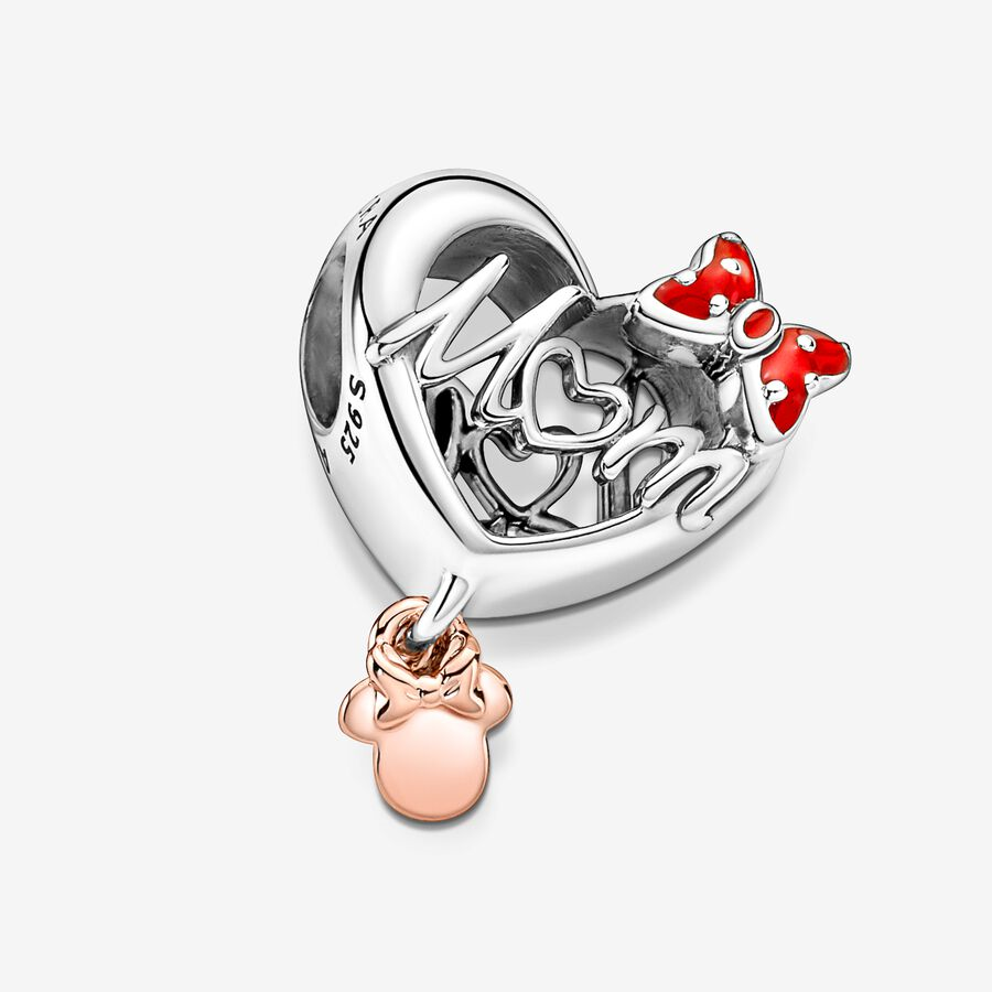 Pandora Disney Minnie Mouse Mom Heart Charm