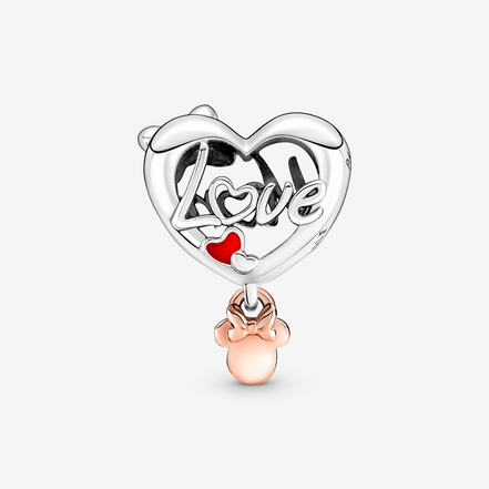 Pandora Disney Minnie Mouse Mom Heart Charm