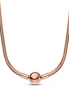 Pandora Moments Rose Snake Chain Necklace 45 cm