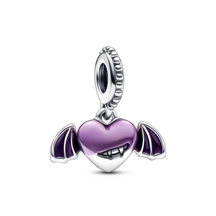 Pandora Moments Vampire Winged Heart Dangle Charm
