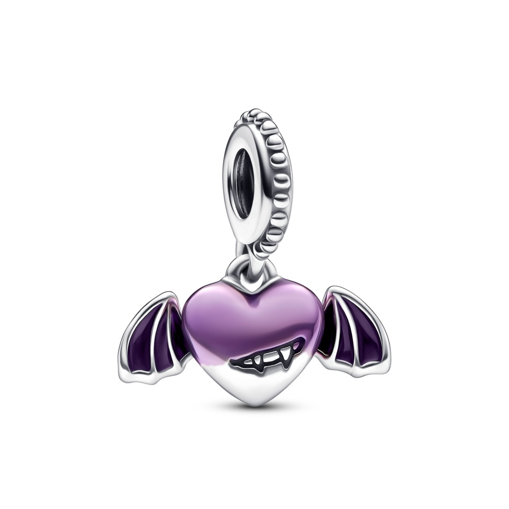 Pandora Moments Vampire Winged Heart Dangle Charm