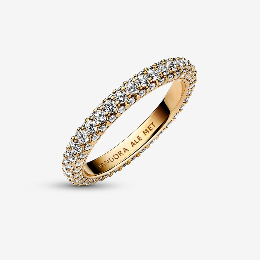 Pandora Timeless Pave'  Single-Row Ring Size 4.5
