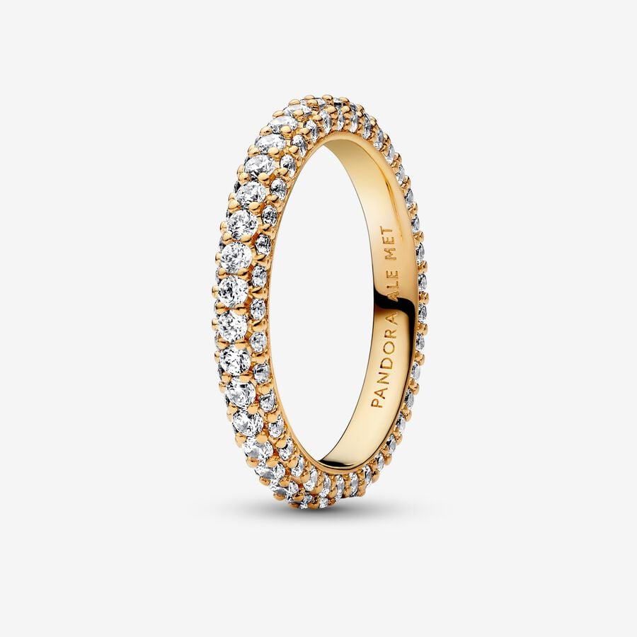 Pandora Timeless Pave'  Single-Row Ring Size 5