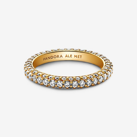 Pandora Timeless Pave'  Single-Row Ring Size 4.5