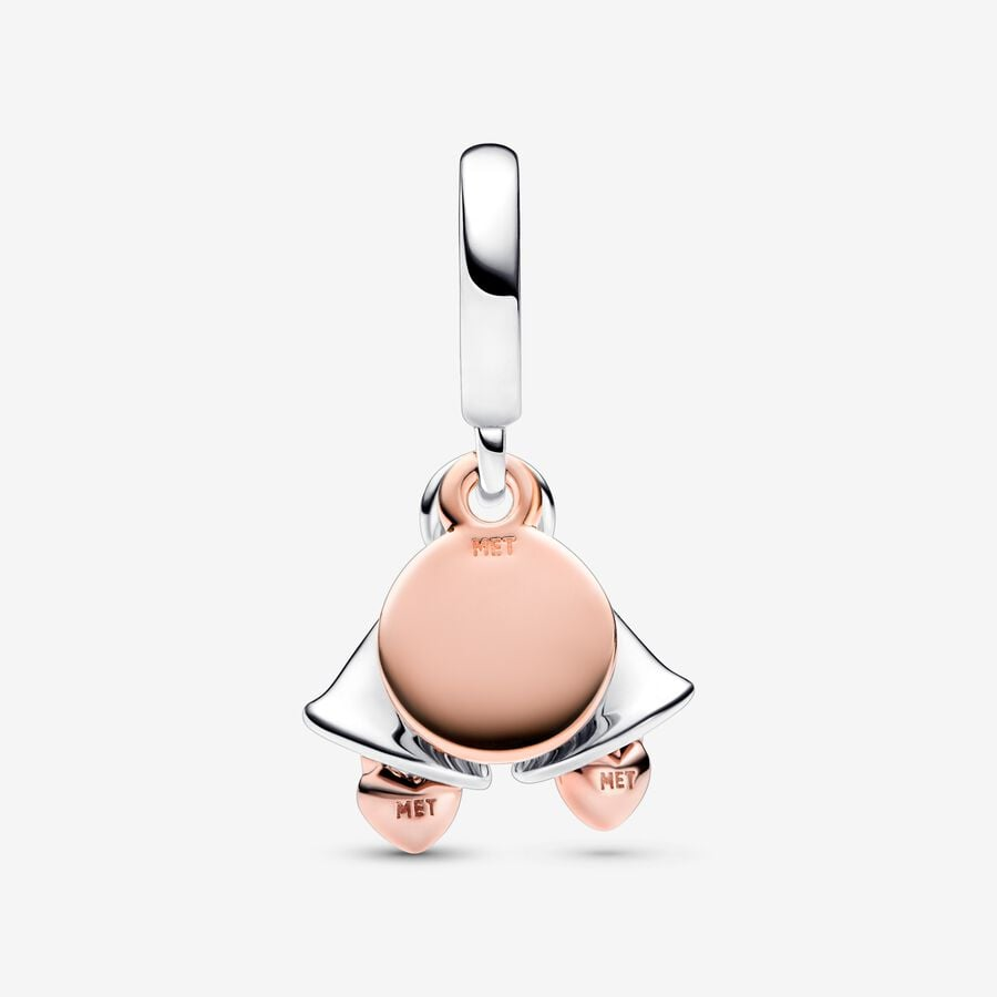 Pandora Moments Two-Tone  Wedding Bells Double Dangle