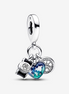 Pandora Moments Camera, Heart & Compass Triple Dangle Charm