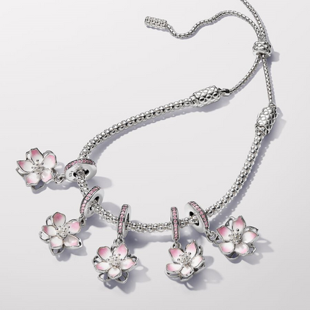 Pandora Moments Cherry Blossom Dangle Charm