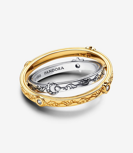Pandora Game of Thrones Spinning Astrolabe Ring Size 7.5
