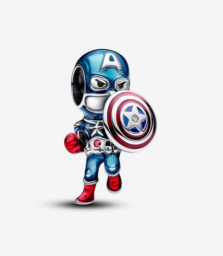 Pandora Marvel The Avengers Captain America Charm