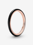 Pandora ME Black Enamel Stackable Ring Size 6