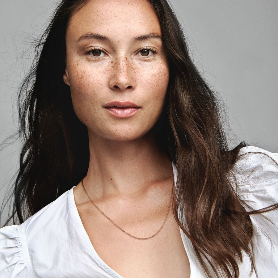 Pandora Moments Adjustable Classic Cable Chain Necklace Rose 90 cm