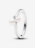 Pandora Timeless Duo Treated Freshwater Cultured Pearls Ring Size 7