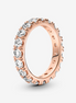 Pandora Timeless Sparkling Row Eternity Ring Size 7