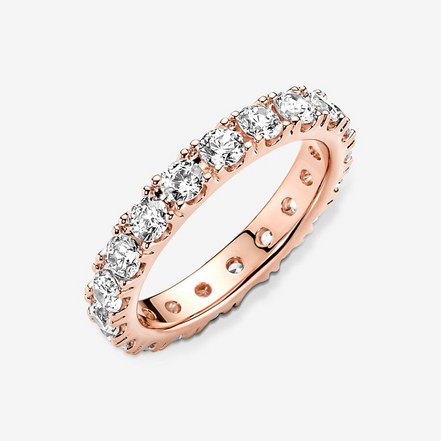 Pandora Timeless Sparkling Row Eternity Ring Size 7