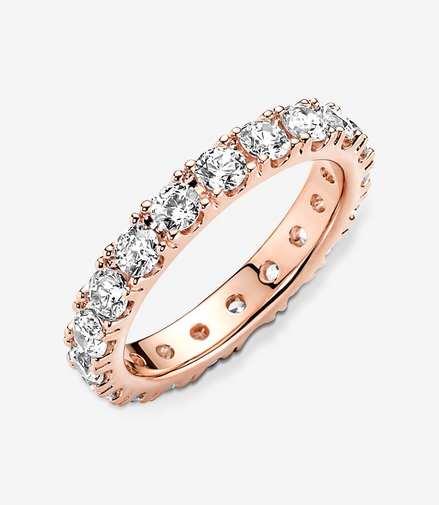 Pandora Timeless Sparkling Row Eternity Ring Size 7