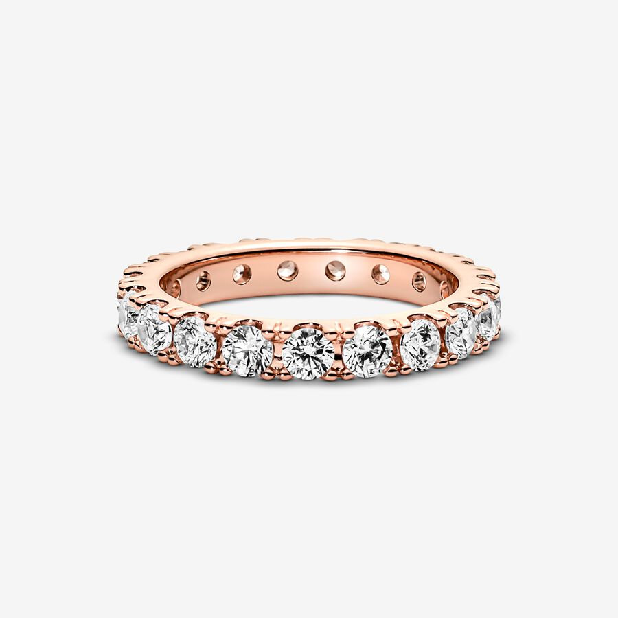 Pandora Timeless Sparkling Row Eternity Ring Size 7