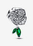 Pandora Moments Sparkling Rose in Bloom Charm