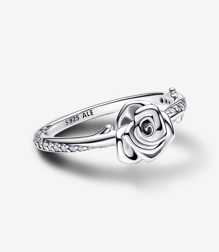 Pandora Moments Rose in Bloom Ring Size 7