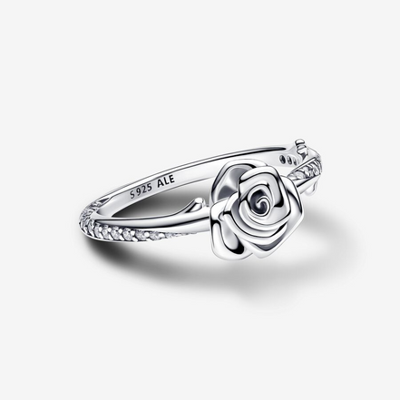 Pandora Moments Rose in Bloom Ring Size 7