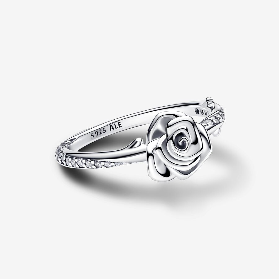 Pandora Moments Rose In Bloom Ring Size 7.5