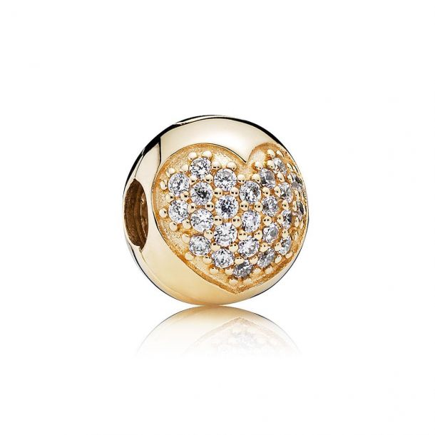 Pandora Timeless 14K Gold Love of My Life Clip Charm