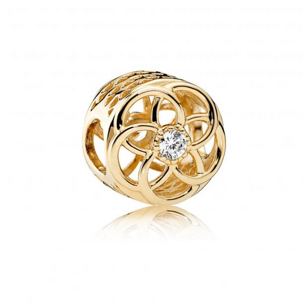 Pandora Timeless 14K Gold Loving Bloom Charm