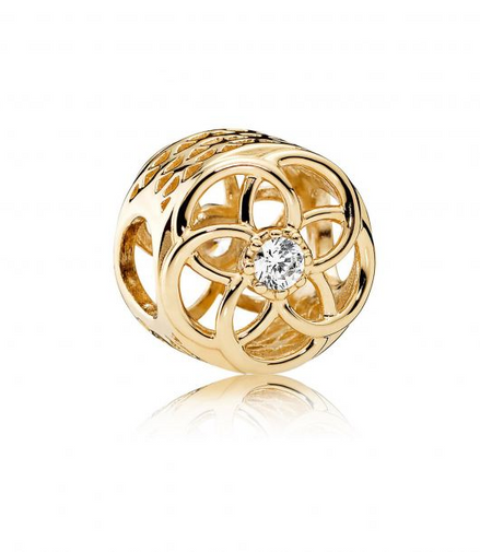 Pandora Timeless 14K Gold Loving Bloom Charm