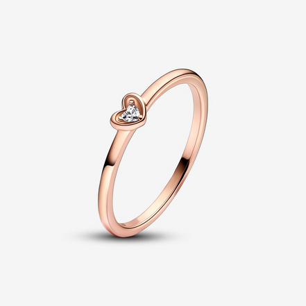 Pandora Moments Radiant Heart Ring Size 7.5