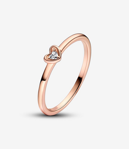 Pandora Moments Radiant Heart Ring Size 7.5