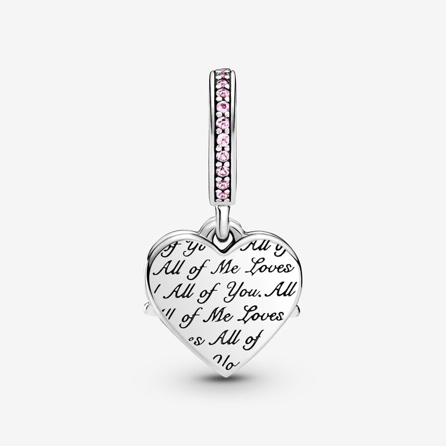 Pandora Moments Heart & Mom Dangle Charm