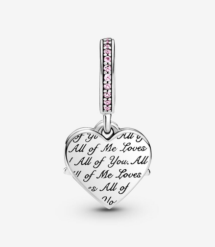 Pandora Moments Heart And Mom Dangle Charm