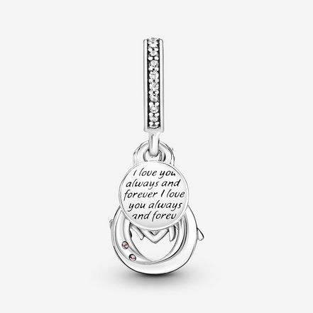 Pandora Moments Mom Infinity Pavé Double Dangle Charm