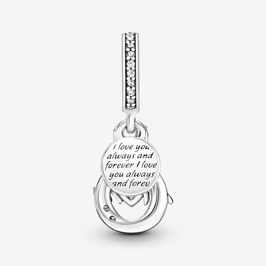 Pandora Moments Mom Infinity Pavé Double Dangle Charm