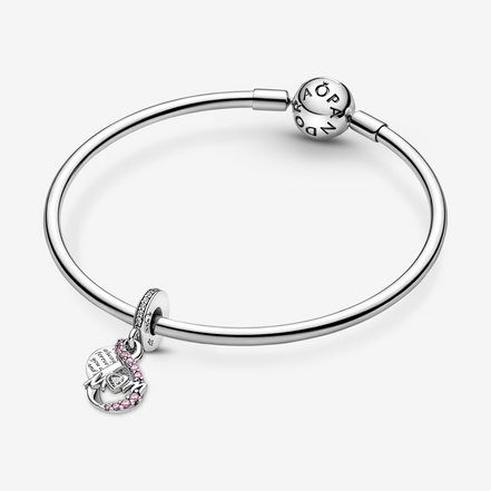 Pandora Moments Mom Infinity Pavé Double Dangle Charm