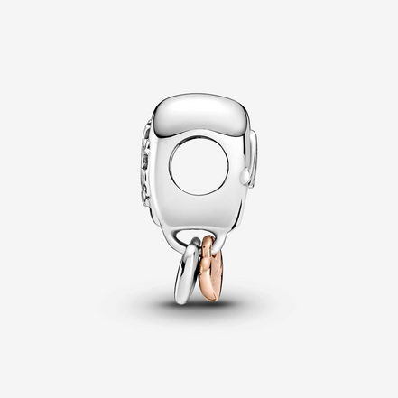 Pandora Moments Two-Tone "Thank You Mom" Heart Dangle Charm