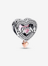 Pandora Moments Two-Tone Openwork Mom & Heart Charm