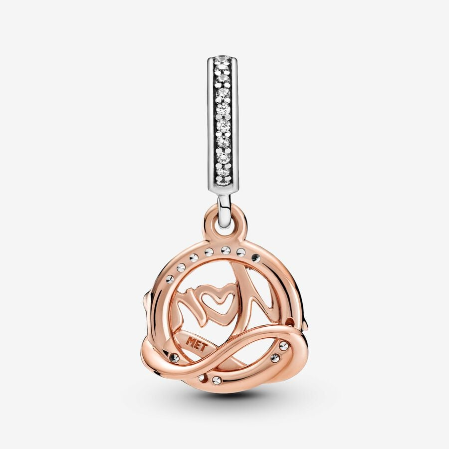 Pandora Moments Two-Tone Mom Dangle Charm