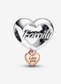 Pandora Moments "Love You Family"  Heart Charm