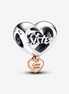 Pandora Moments Two-Tone " Love You Sister" Heart Charm
