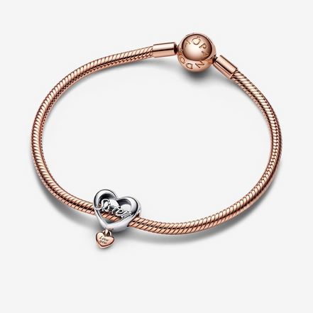 Pandora Moments" Love You Sister" Heart Charm
