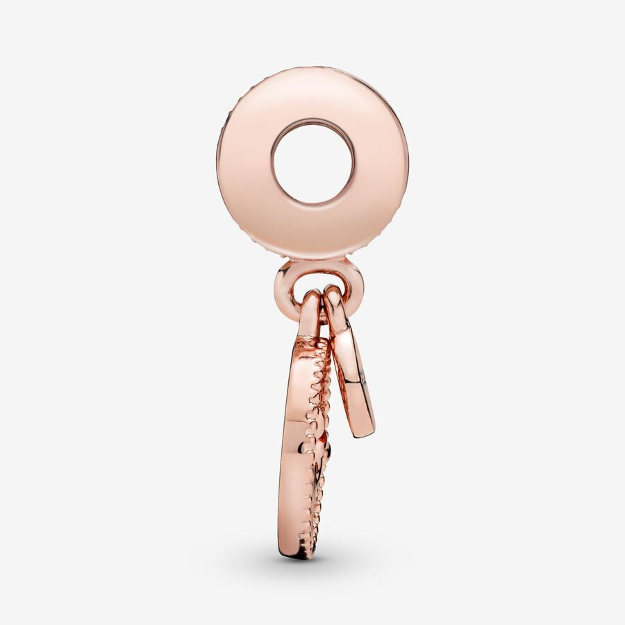 Pandora Moments 14K Rose Gold-Plated Sparkling Family Tree Dangle Charm