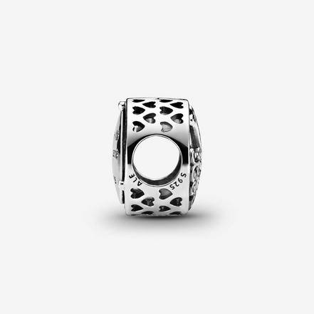 Pandora Moments Silver  Openwork Family Roots Charm