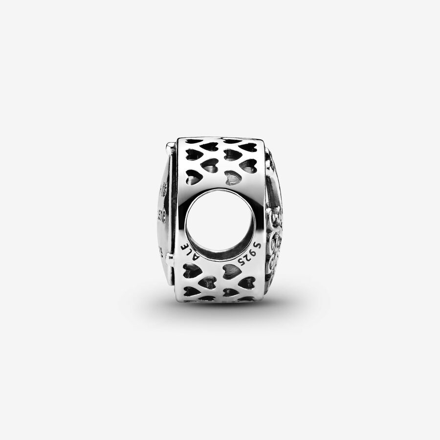 Pandora Moments Silver  Openwork Family Roots Charm