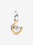 Pandora Moments Two-Tone Spinning Disc Horseshoe Dangle Charm