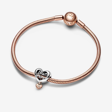 Pandora Moments "Love You Best Friend"  Heart Charm